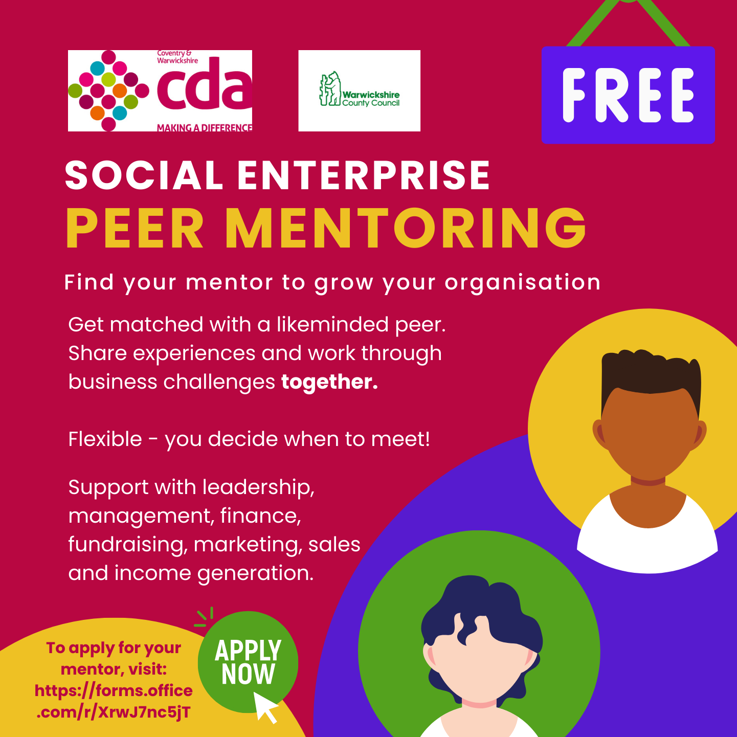 Featured image for “CWCDA Peer Mentoring Service”